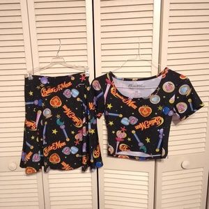 Sailor Moon Top and Skirt Set
